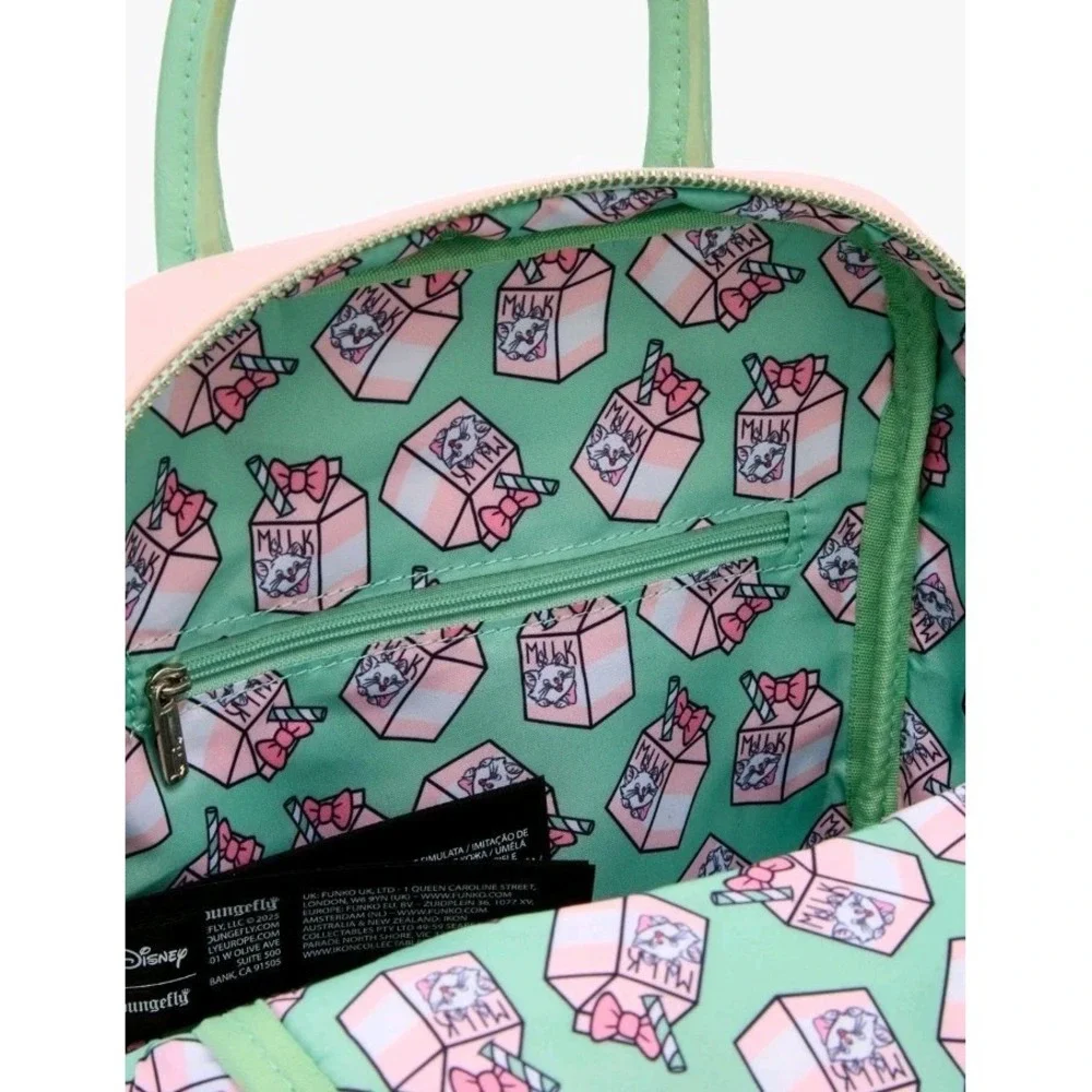 Loungefly Disney The Aristocats Marie Milk Carton Backpack & Coin Purse Wristlet